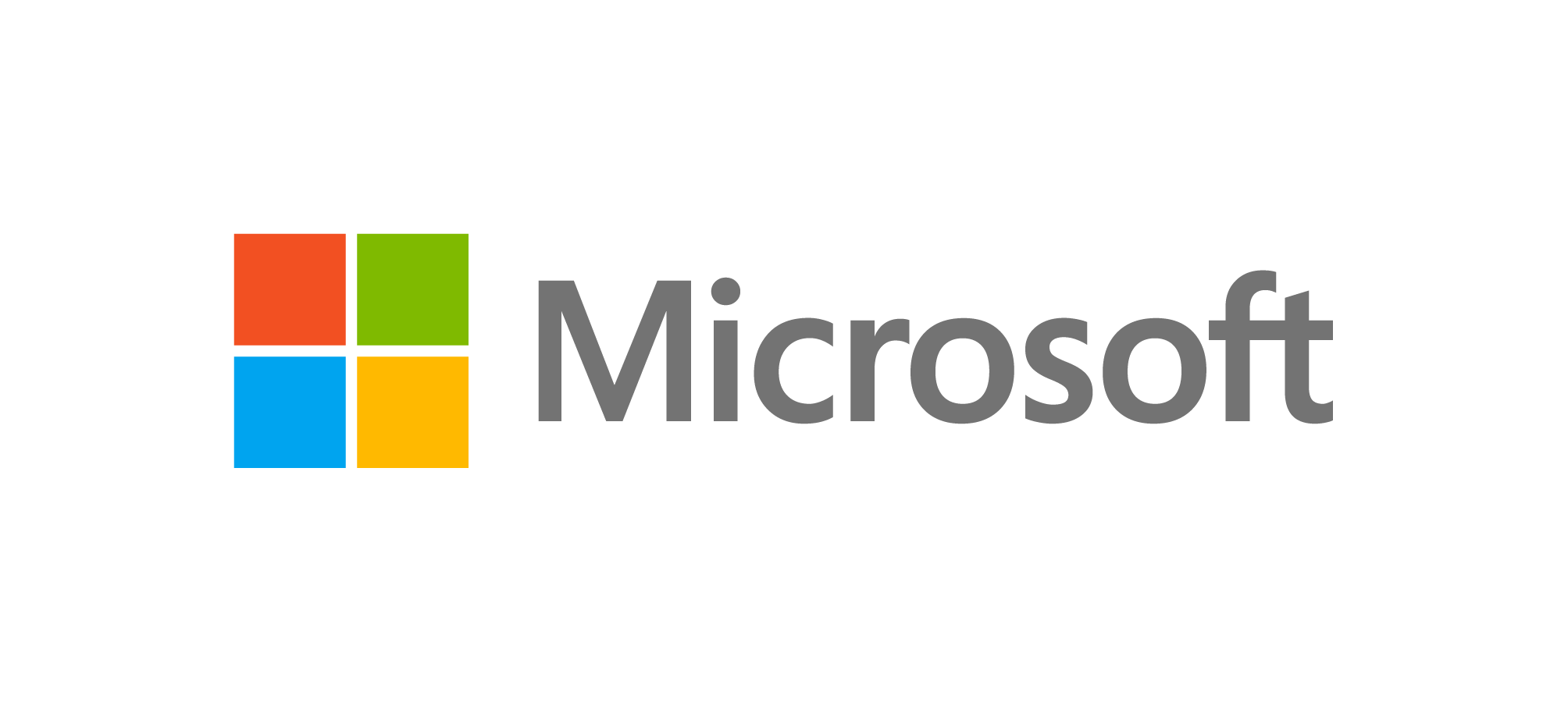 Microsoft Logo-Grau mit buntem Fenster-Auf Hell-PNG